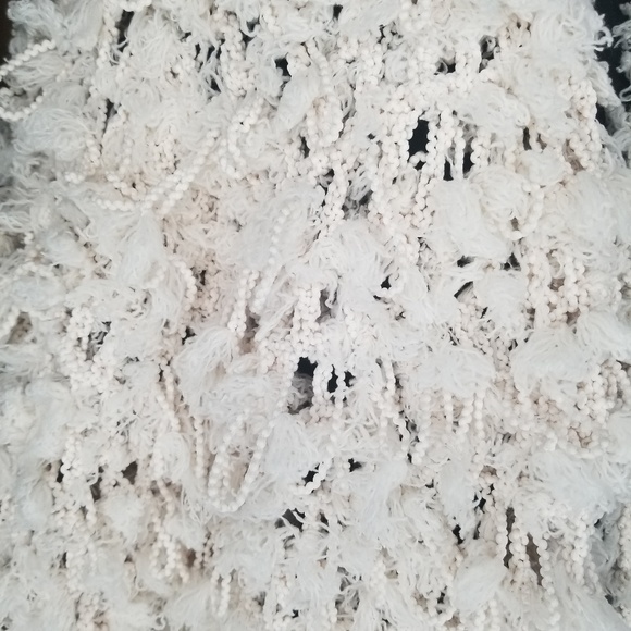 Molly Green Cream White Fuzzy Knit Shaggy Sweater - Picture 3 of 8